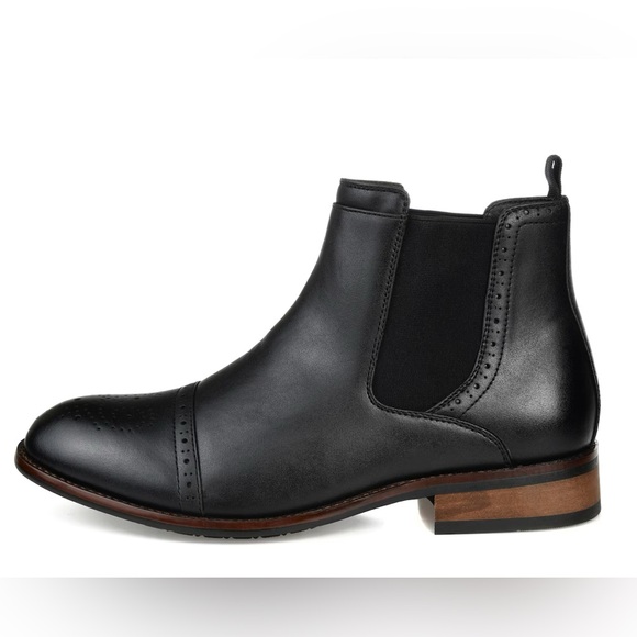 Vance Co. Black Vegan Leather Chelsea Boots - Picture 3 of 10